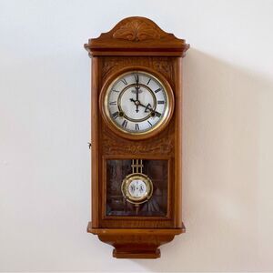 Vintage D&A 31-Day Silent Pendulum Wall Clock Parlor Clock With Key NOT WARNING